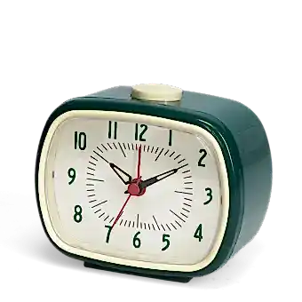 Retro alarm clock - Petrol blue