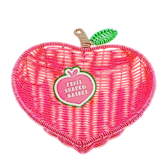 Summer fruit woven basket - Strawberry