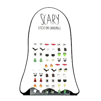Stick on earrings (30 pairs) - Spooky