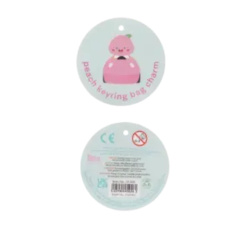Keyring bag charm - Peach