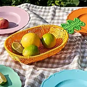Summer fruit woven basket - Pineapple