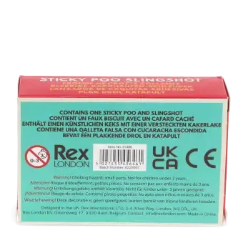 Sticky poo slingshot