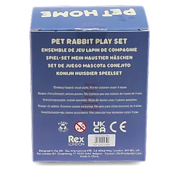 back of pet carrier box with multilingual safety warnings