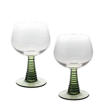 Roemer glasses (set of 2) - Green