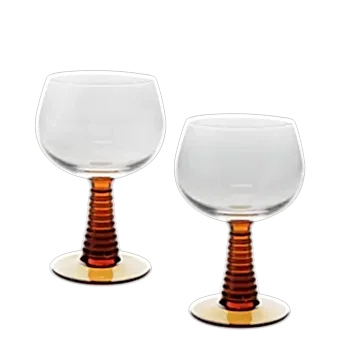 Roemer glasses (set of 2) - Amber