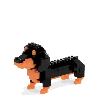 completed sausage dog model