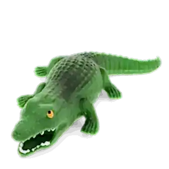 Green squeezy crocodile