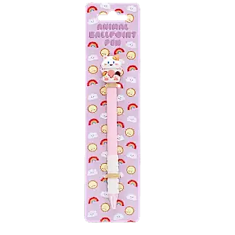 Pink animal ballpoint pen in its original packaging