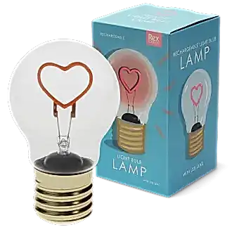 USB rechargeable light bulb lamp - Heart