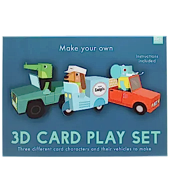box of make your own 3d card play set