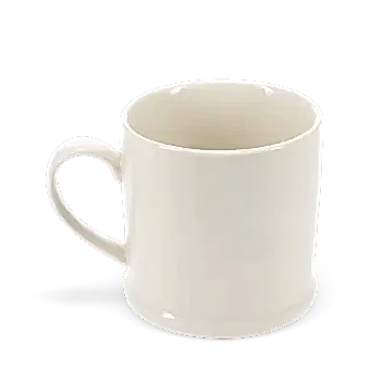 Stoneware mug with handle