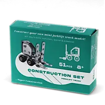Box of a forklift truck construction set