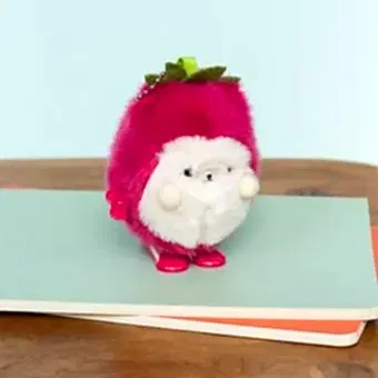 Dragon Fruit-shaped plush wind-up toy 