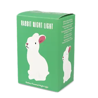 Rabbit night light green packaging box