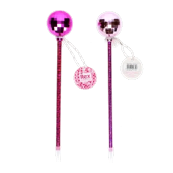 Disco pen ball in pink
