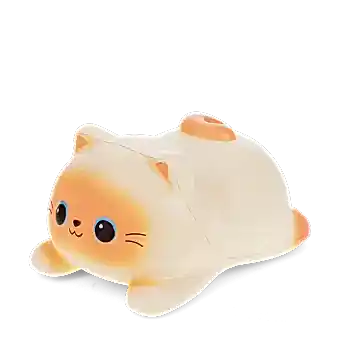 Squidgy stress cat in lying position