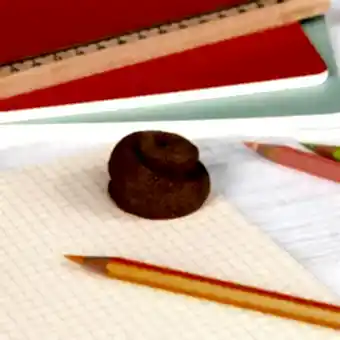 Swirly poo eraser