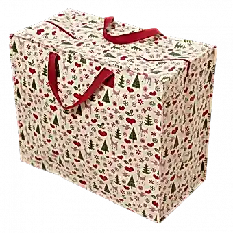 50'S Christmas Design Jumbo Storage Bag