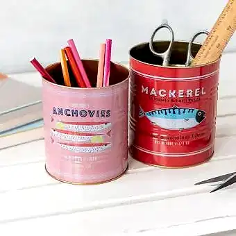 Fish Storage Tins (set Of 2)