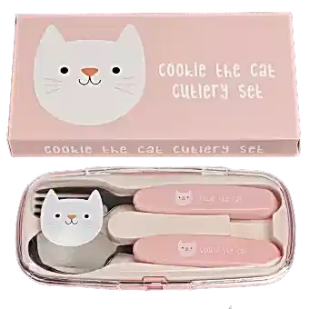 Cookie The Cat Cutlery Set