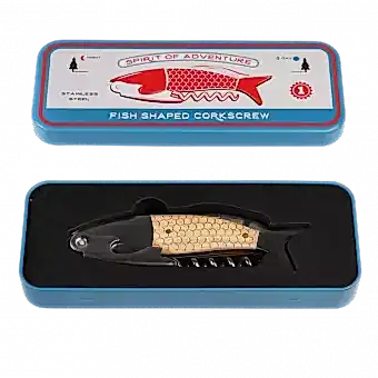 Fish Shaped Corkscrew In A Tin