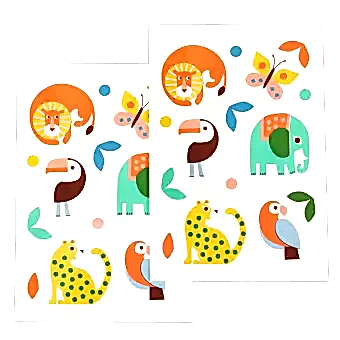 Wild Wonders Temporary Tattoos (2 Sheets)