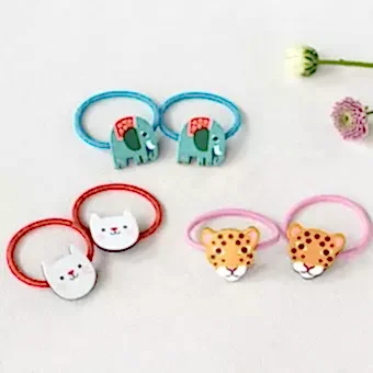 Wild Wonders Leopard Hair Bands (set Of 2)