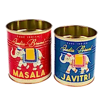 Masala And Javitri Storage Tins (set Of 2)