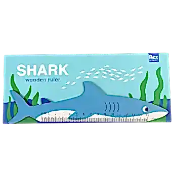 Shark Wooden Ruler