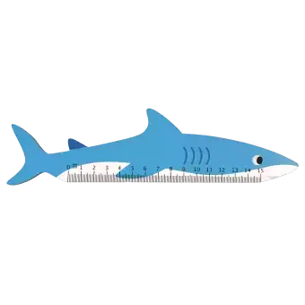 Shark Wooden Ruler