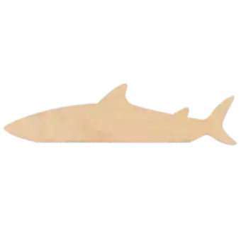 Shark Wooden Ruler
