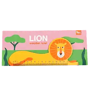 Lion Wooden Ruler