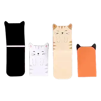 Magnetic Cat Bookmarks (set Of 4)