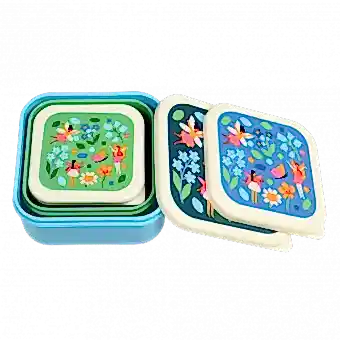 Fairies In The Garden snack boxes (set of 3) nested