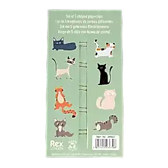 Nine Lives Paper Clips (set Of 5)