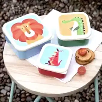 Set Of 3 Colourful Creatures Snack Boxes