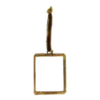 Brass Hanging Frame 4.5x5.5cm
