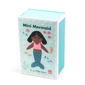 Mini mermaid in a little box
