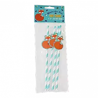 Rusty The Fox Party Straws