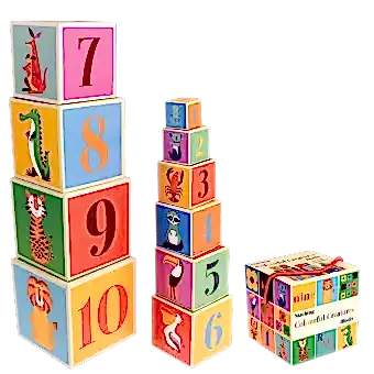 Colourful Creatures Stacking Blocks