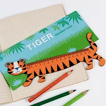Tiger Wooden Ruler