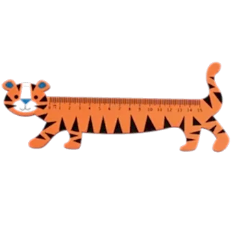 Tiger Wooden Ruler