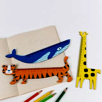 Tiger Wooden Ruler