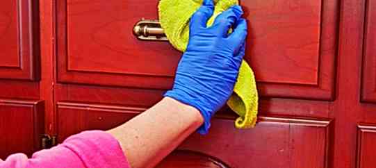 man cleaning drawers